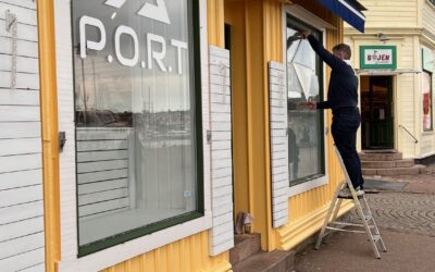 Montage fönsterdekor på Marstrandsön